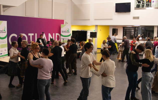 People dancing at the 6th ERP